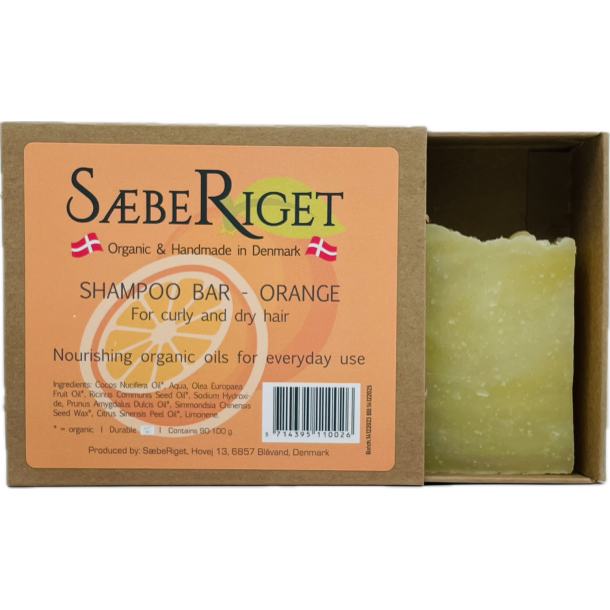 Organic Shampoo bar orange - 100 gram